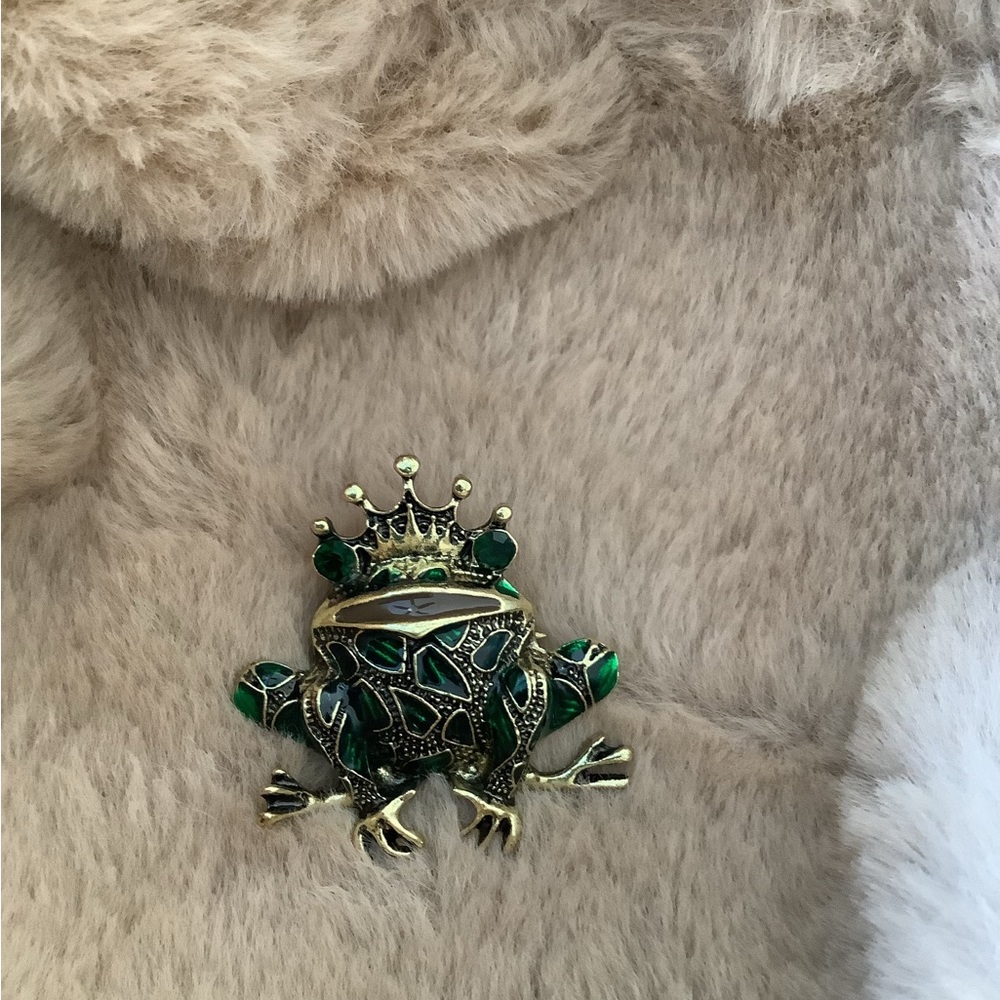 Frog King Brooch - Picture 2 of 6